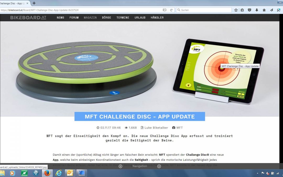 MFT Challenge Disc – App Update